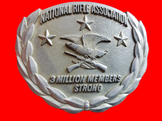NRA Shield shaped belt buckle