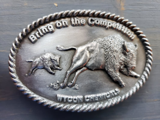 WYCON Chemicals Bison Belt Buckle