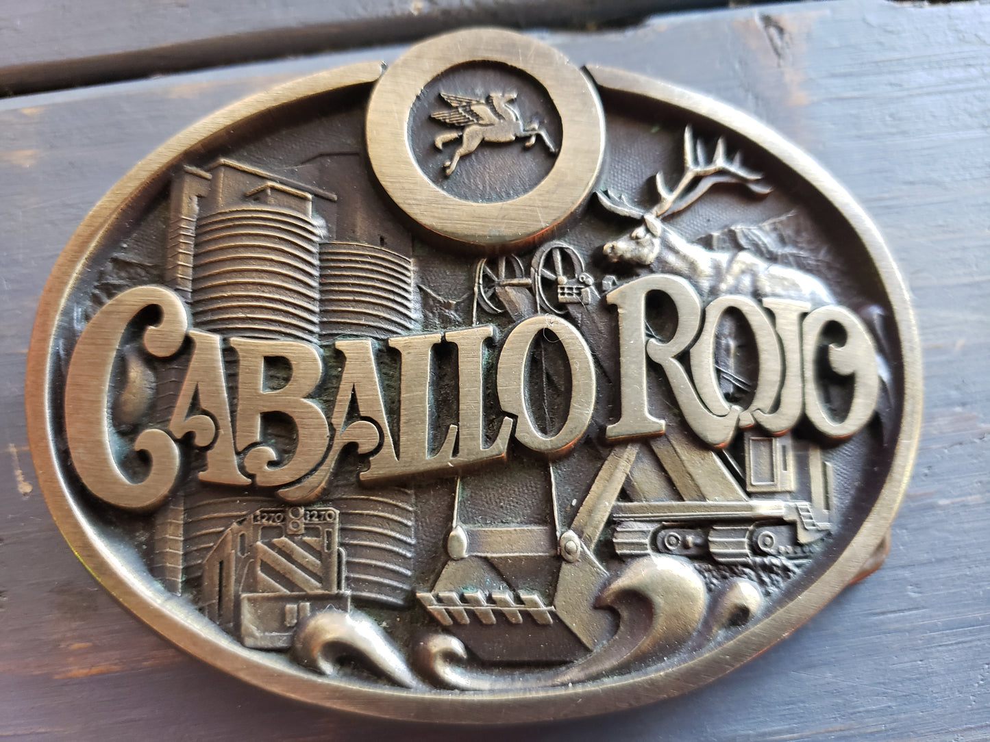 Caballo Rojo Coal Mine belt buckle