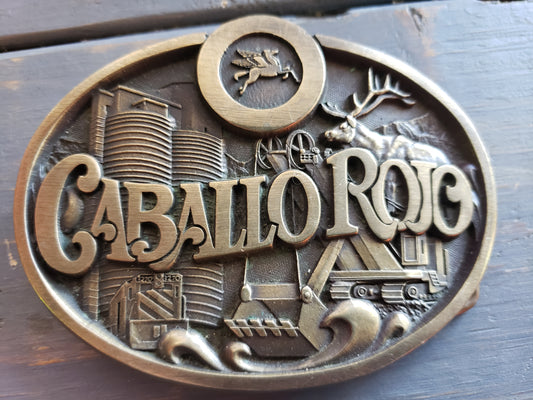 Caballo Rojo Coal Mine belt buckle