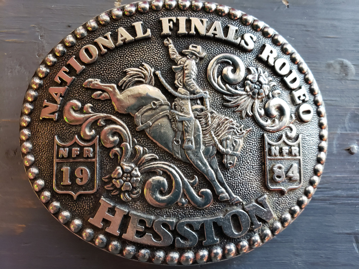 1984 National Finals Rodeo belt buckle