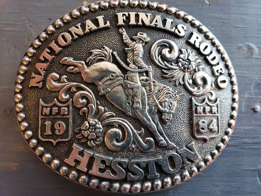 1984 National Finals Rodeo belt buckle