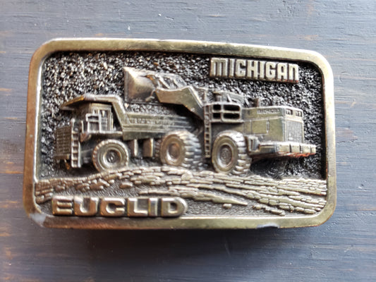 EUCLID Michigan mining belt buckle