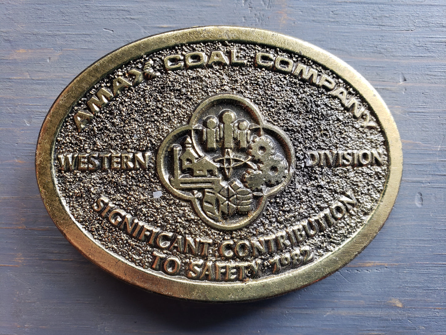 AMAX Coal Safety Award belt buckle