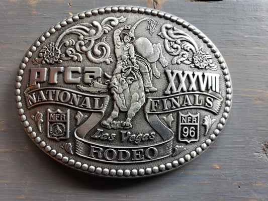 1996 PRCA XXXVIII National Finals belt buckle