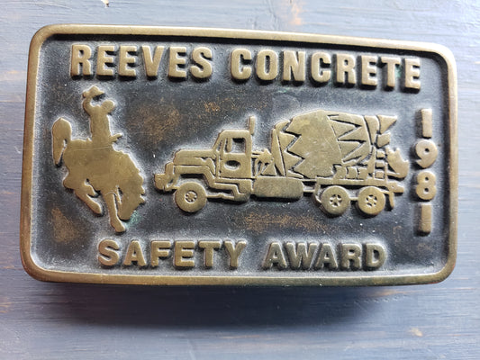 1981 Reeves Concrete Safety Award