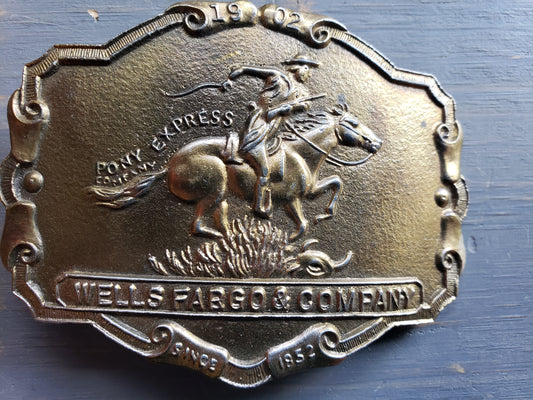 Wells Fargo Pony Express belt buckle