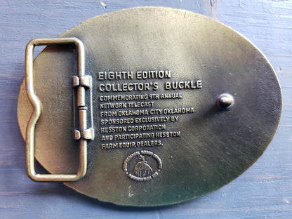 1982 National Finals Rodeo All Around Cowboy belt buckle