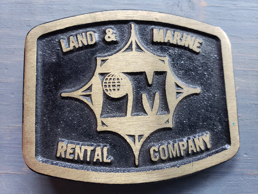 Land & Marine Rental Company belt buckle