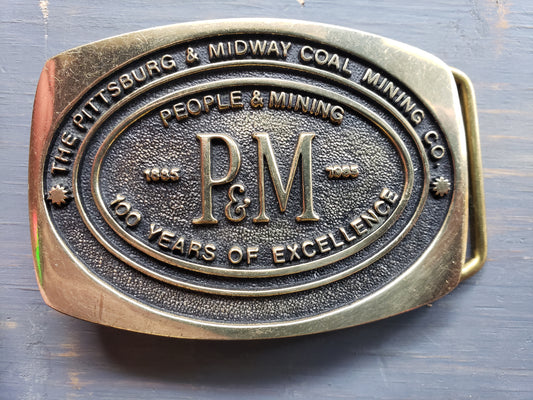 Pittsburgh & Midway Coal Mining belt buckle