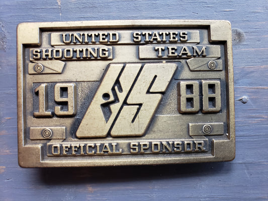 1988 United States Shooting Team belt buckle (Olympics)