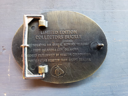 1977 National Finals Rodeo belt buckle