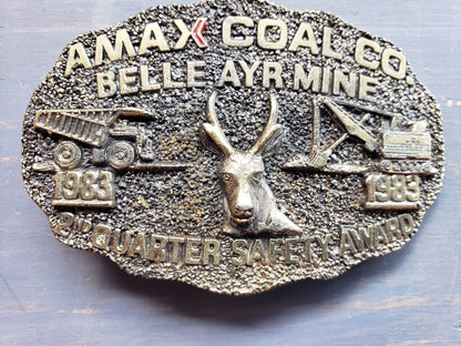 AMAX Coal Belle Ayr Mine 2nd Quarter Safety belt buckle