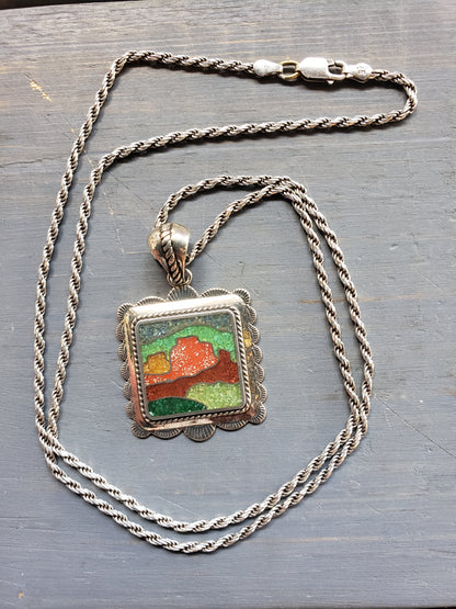 Carolyn Pollack Relios Sterling pendant on .925 chain