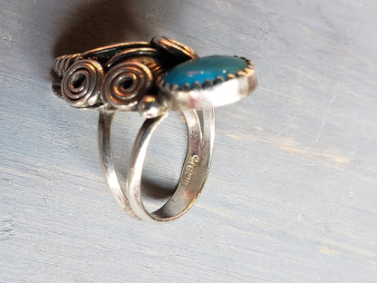 Sterling Turquoise Ring size 7