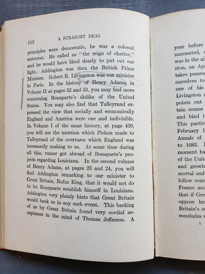 (1920) Owen Wister, A Straight Deal or The Ancient Grudge