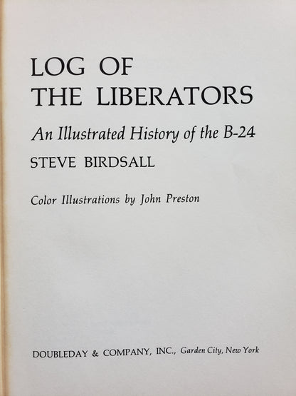 Log of the Liberators, by Steve Birdsall (1973)