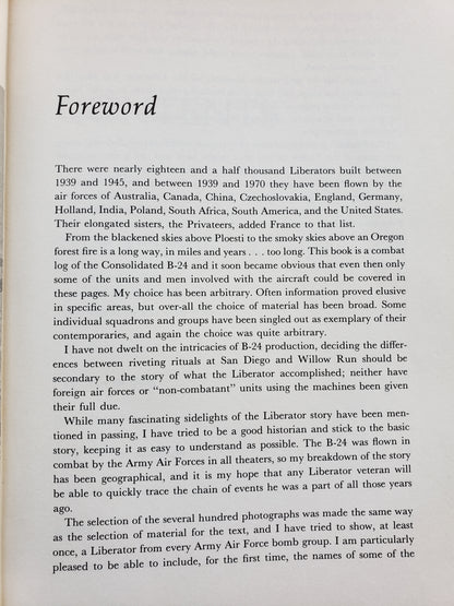 Log of the Liberators, by Steve Birdsall (1973)