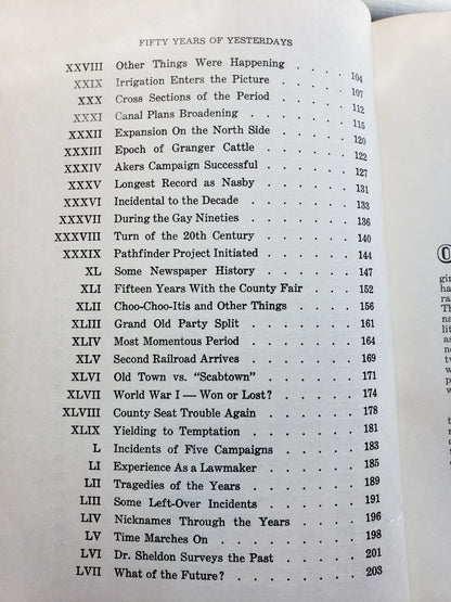 Fifty Years of Yesterdays by A.B. Wood (Nebraska History)