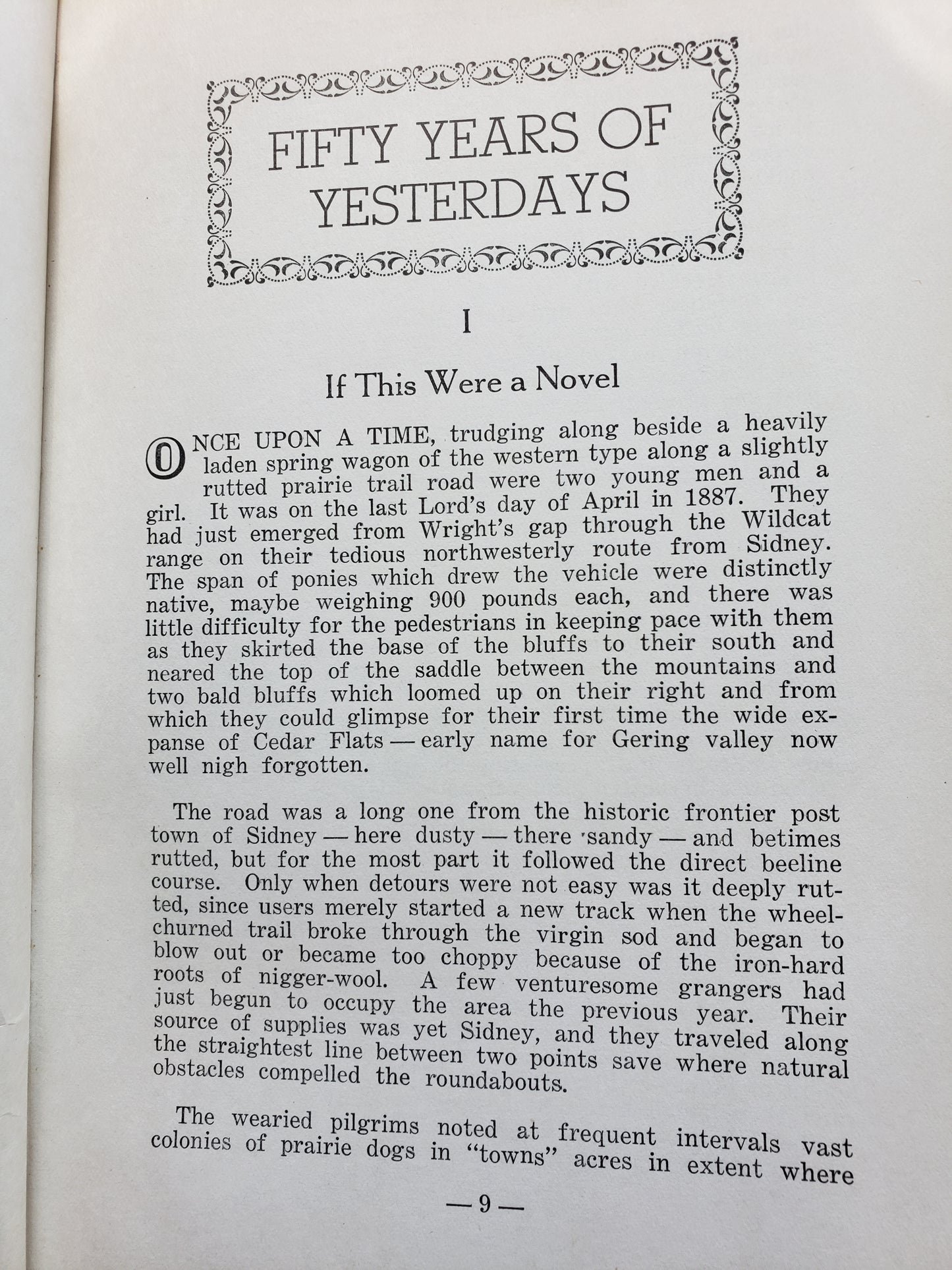 Fifty Years of Yesterdays by A.B. Wood (Nebraska History)