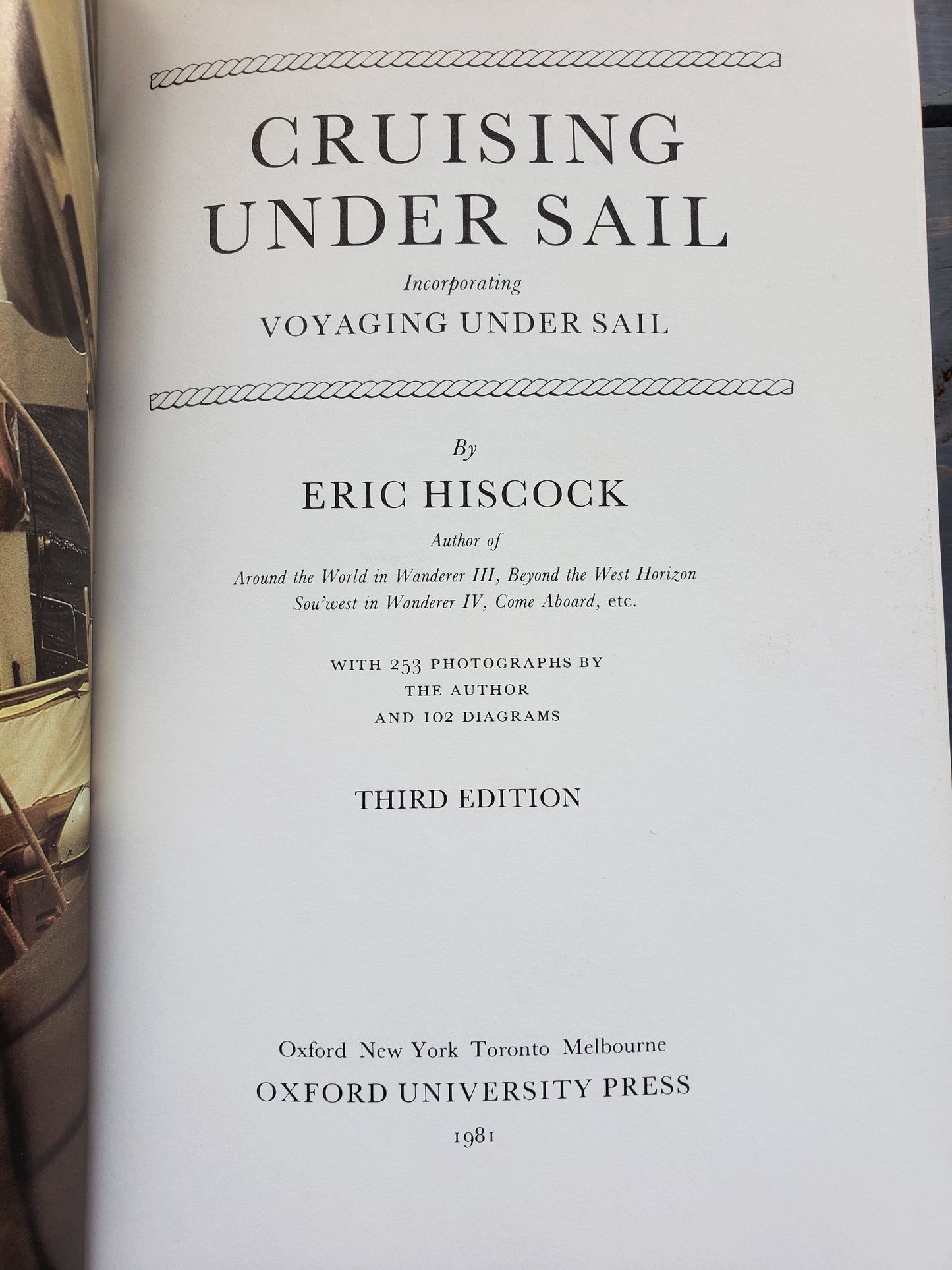 Cruising Under Sail by Eric Hiscock