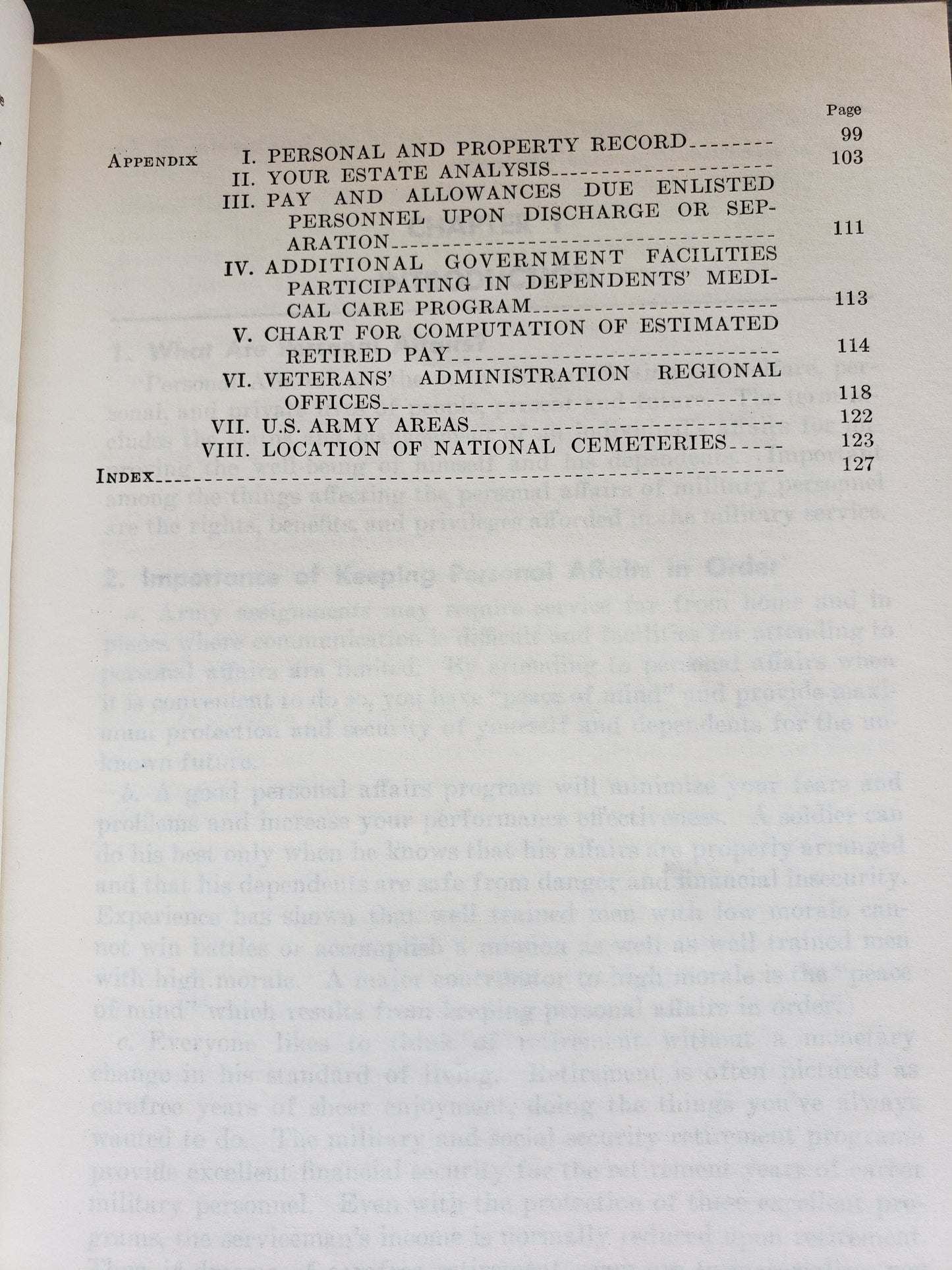 The ARMY Personal Affairs Handbook (1961)