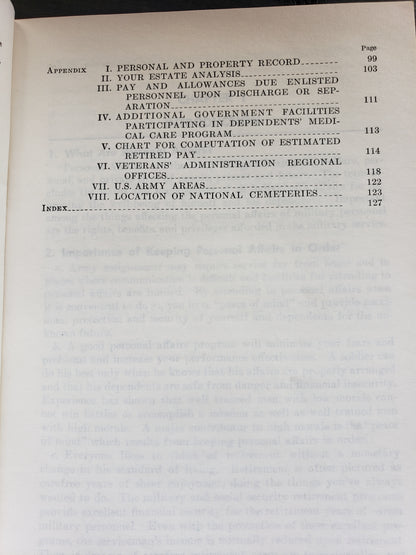 The ARMY Personal Affairs Handbook (1961)