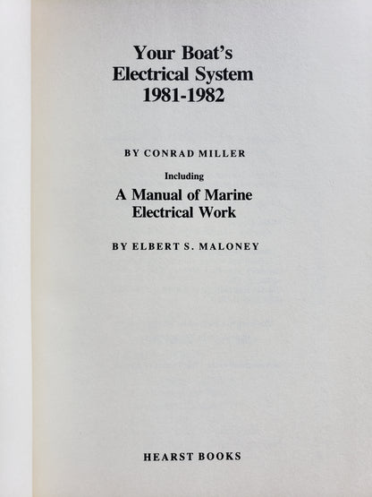 Your Boat's Electrical System 1981-1982