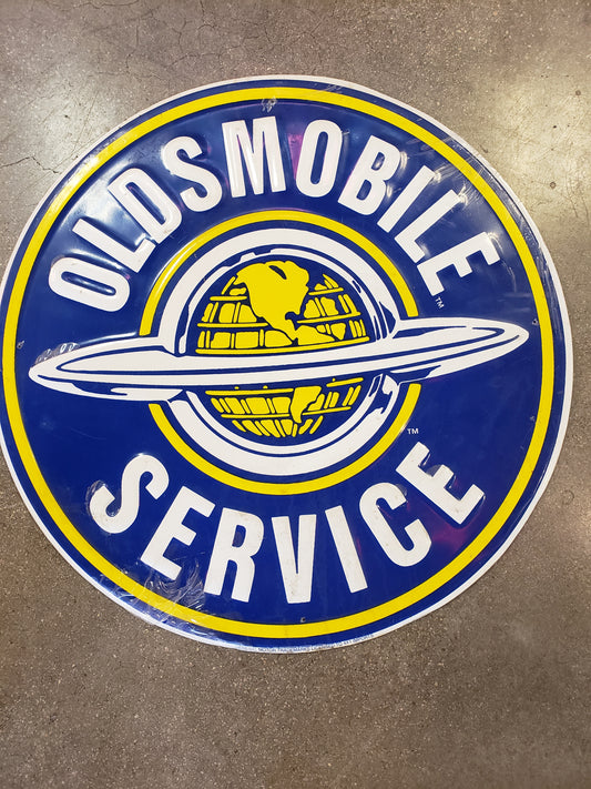 Round 24" NEW Oldsmobile Service sign