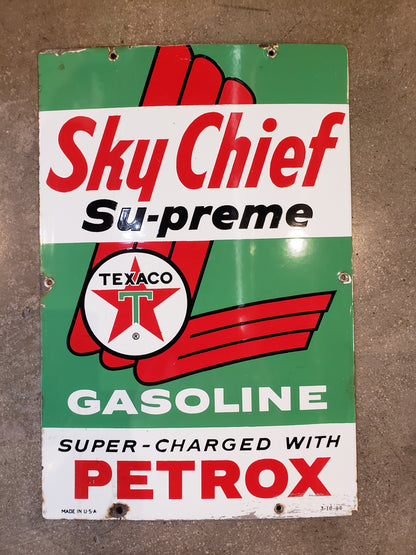 Sky Chief Su-preme Gas Pump Plate