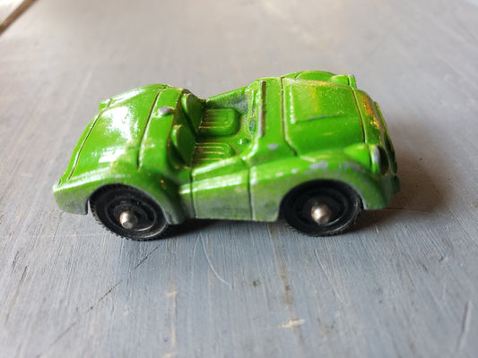 Green Austin Healey diecast car