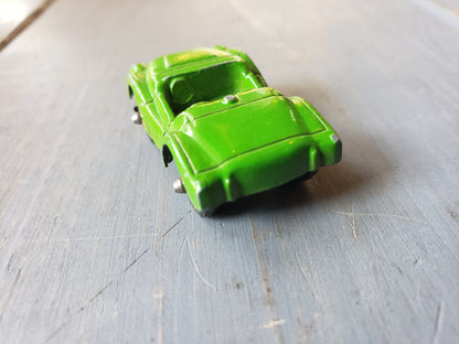 Green Austin Healey diecast car