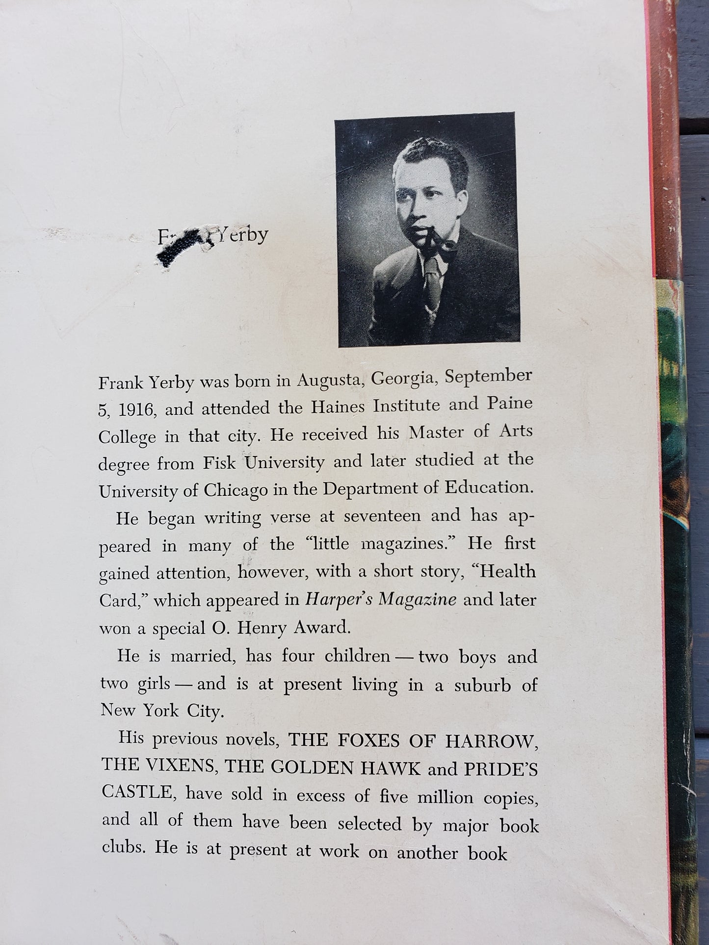 Floodtide by Frank Yerby (1950)