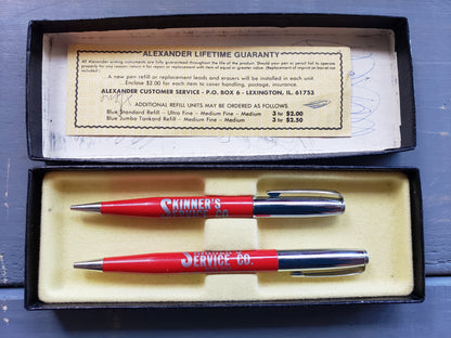 Skinner Service Co. of Newcastle WY pen & Pencil set