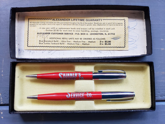 Skinner Service Co. of Newcastle WY pen & Pencil set