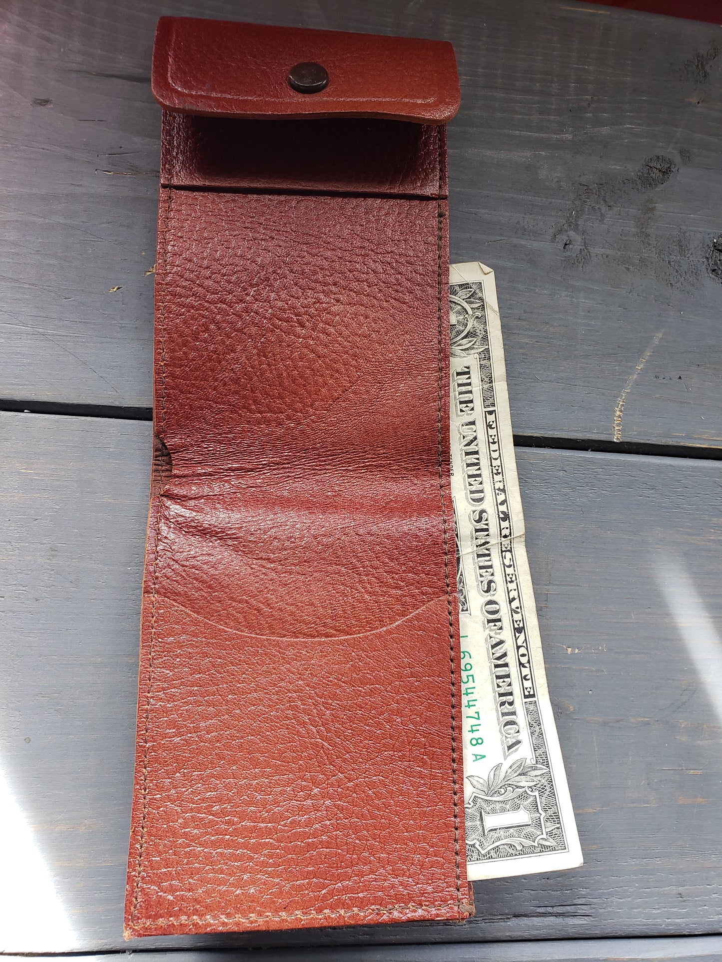 1950's Leather Wallet (Union State Bank Upton, WY)