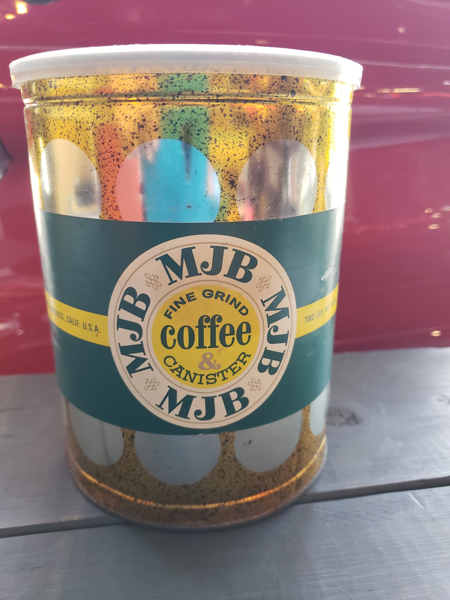 MJB Coffee tin