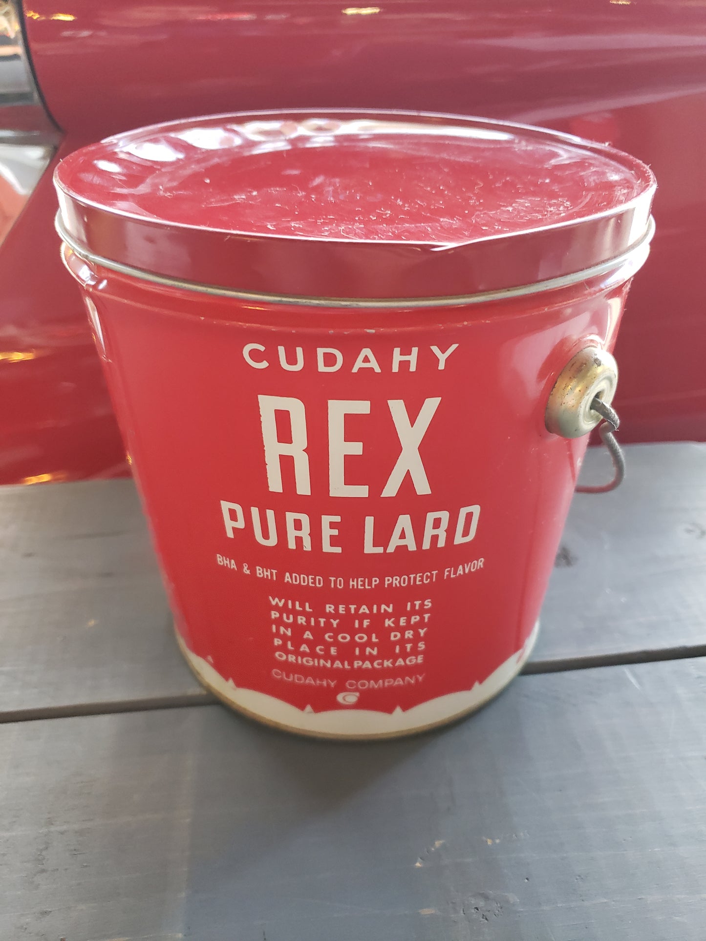 Cudahy REX Pure Lard tin (4 lb.)