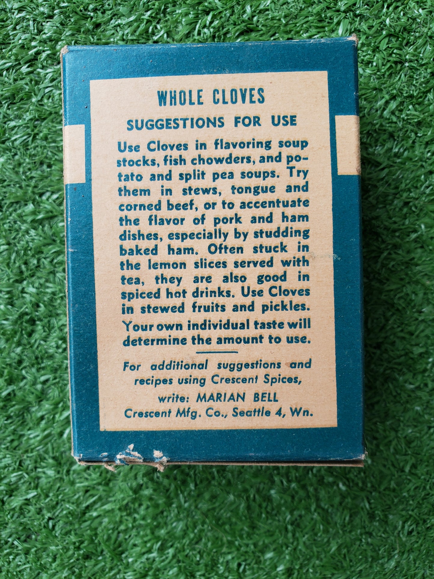 Crescent Whole Cloves box