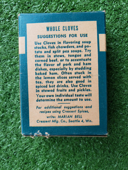 Crescent Whole Cloves box