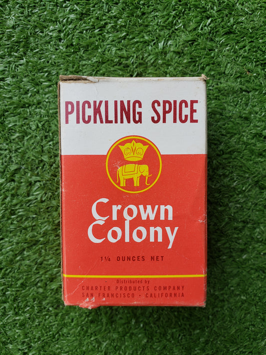 1960s Crown Colony Pickling Spice box