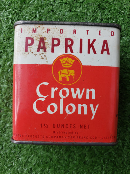 Crown Colony Paprika tin