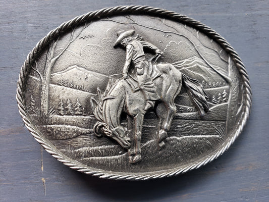 Bucking Horse Belt Buckle