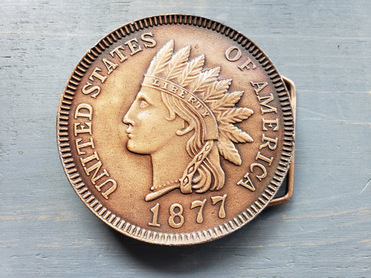 Indian Head Penny belt buckle