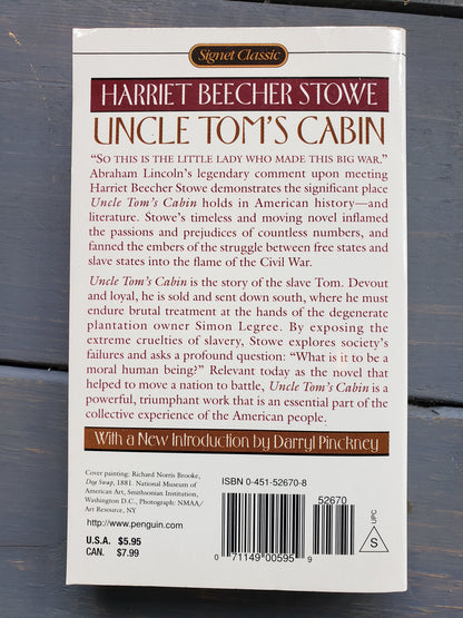 Uncle Tom's Cabin by Harriet Beecher Stowe