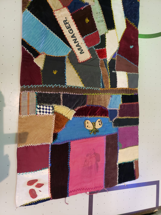 Crazy Quilt Runner 64 x 16 inches
