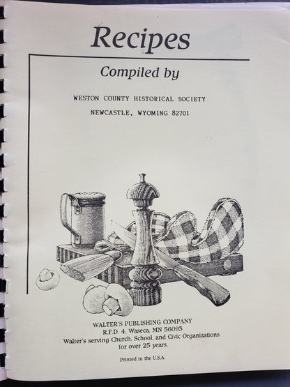 Weston County Historical Society Cookbook (1985)
