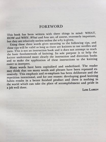 "You can knit better" by Lois Larkin