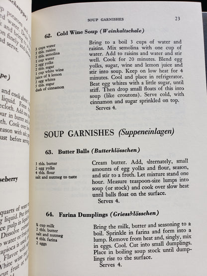 German Cookery Cook book