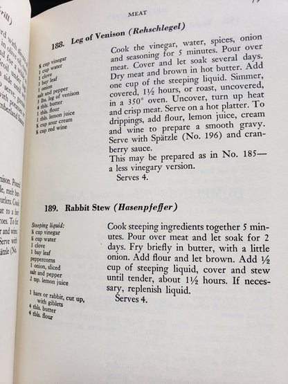 German Cookery Cook book